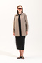 725400_Women's Crew Neck, Short Sleeve, Long, Plain Solid, Lycra Knitted Dress - 3