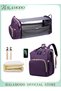3 in 1 Multifunction Diaper Backpack, Diaper Bag with Foldable Changing Station, Waterproof Large Ca