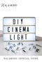 صندوق إضاءة LED DIY مع بطاقات حروف باللون الأبيض 29.7 × 5 × 21.7 سم - 2