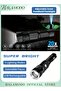 USB Charging Flashlight Black 15cm