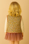 Motebarn Girl's Quilted Floral Vest Brown 2–7 Years - 3