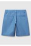 Boy's Aviator Blue Pocket Regular Fit Denim Bermuda Shorts - 2
