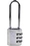 Combination Padlock 38mm Long Cabinet Drawer Bag Lock Soldier School Lock Silver Color 9.5 Cm Length - 6