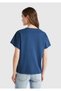 Women's Denim 100% Cotton Front Printed Relax Fit T-Shirt - 2