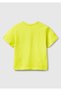 Boy's Yellow Graphic Printed Short Sleeve T-Shirt - 2