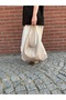 VERONA Textured Knit-Textured Loose-Looking and Large-Capacity Women's Shoulder Bag(: Height 28*Width 48*Base 12 cm) - 5