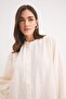 Relax Fit Seersucker Textured Long Sleeve Hijab Shirt Tunic D4145Ax25Sp - 4
