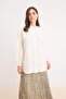 Relax Fit Seersucker Textured Long Sleeve Hijab Shirt Tunic D4145Ax25Sp - 3