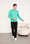 Men's Basic Long Sleeve Plain Sweatshirt - 3