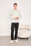 Men's Basic Long Sleeve Plain Sweatshirt - 3