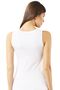 Özkan 23320 3-Pack Women's Cotton Lycra Single Jersey Flexible Comfortable Thick Strap Tank Top - 3
