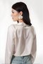 Women's New Cream Light Draping Satin Surface Shirt Hzl22W-Bd 139641 - 5