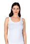 Özkan 23320 3-Pack Women's Cotton Lycra Single Jersey Flexible Comfortable Thick Strap Tank Top - 4