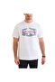 Cs0377 csc m roam hex graphic ss tee white - 5