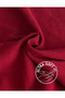 Camisole Half Throat Body Sweatshirt, Ribbed Fabric, Lycra, Claret Red - 4