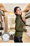 Camisole Full-Length Body Sweatshirt, Cotton Ribbed Fabric Blouse with Lycra, Army Green Badi - 3