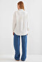 Women's Ecru Oversize Double Pocket Linen Shirt Hzl22S-Bd1201261 - 5