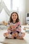 Children's Pajama Set - Girls' Floral Print Seasonal Sweat-Free Pajama Set
