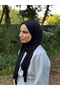 شال نسائي من القطن الممشط Luxe Lyc - أسود ليلي - 4