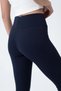 Women's High Waist Ribbon Slimming Ribbed Winter Leggings 3028 - 6