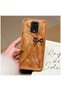 Xiaomi Redmi Note 9S Compatible Case Bowknot Silicone Case Brown