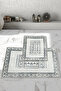 Non-Slip Base Washable 2 Piece 60x100 - 50x60 Bathroom Carpet Mat Toilet Seat Set - 3