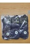 Unisex Bamboo Navy Blue Booties 12-Pack Socks