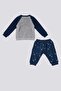 Baby Boy Winter Regular Fit Cream Baby Set Usb1518-B-V1 - 4