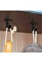 1 Piece J Model Mini Metal Hanger Black Screwed Bathroom Kitchen Cabinet Metal Ceiling Hook Towel Hanger - 6