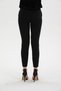 Women's Black Skinny Fabric Pants - 7