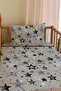 Gray Stars Velvet Decorative Blanket 76