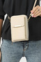 Unique Market Cream Women's Crossbody Wallet Bag - 4