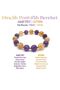 Certified Genuine Original 10mm Citrine - Faceted Amethyst - Hematite Natural Stone Bracelet - 2