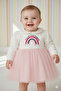 Rainbow Dress Set for Girls, Sizes: 6 Months, 9 Months, 12 Months, 18 Months
