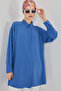 Women's Long Shirt Tunic 5945 - Cobalt Blue - 3