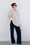 Shirt Collar Melange Tunic - 2