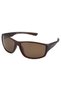 Matte Brown Cambered Men's Sunglasses with Polarized Filter with Uv400 Protection 1303 C8484M - 2