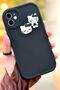 iPhone 11 Teddy Bear Patterned Cute 3D Sweet Cute Camera Protected Silicone Shape Case