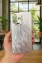iPhone 16 - Wavy Silver Reflection Transparent Elegant Stylish and Modern Design Wonder Case - 2