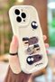 iPhone 12 Pro Max Coffee Cookie Pattern 3D Cute Shiny Design Cookie Case - 3
