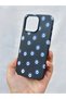 iPhone 15 Pro Max Compatible Evil Eye Beaded Patterned Silicone Shock-Absorbing Classic Protected Rubber Case - 4