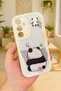 Samsung Galaxy A15 Cute Teddy Bear Panda Patterned 3D Cute Shiny Design Panda Case