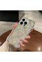 iPhone 14 Pro Max Compatible Embossed Patterned 3D Shock Absorbing Ultra Sturdy Pufy Case Transparent - 5