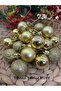 24 Pieces Gold Christmas Tree Ornament Cici Ball 3 cm - 2