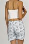 Women's Four Seasons Polyviscose Ribbon Shorts Blue - 7