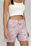 Women's Four Seasons Polyviscose Ribbon Shorts Lilac - 6