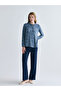 New Season Tie Neck Patterned Blouse - 2