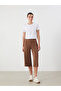 Elastic Waist Modal Blend Women's Capri