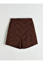 New Season Elastic Waist Openwork Brode Women's Shorts - 5