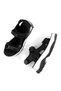 Ternis Black Stone Sandals Velcro Lightweight Massage Sole Shoes